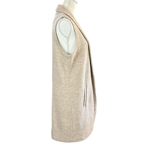 Cynthia Rowley Coatigan Women Size Medium Sand Beige Wool Viscose Coat Cardigan - Picture 4 of 10